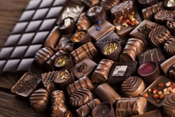 Homemade chocolate desserts — Stock Photo, Image