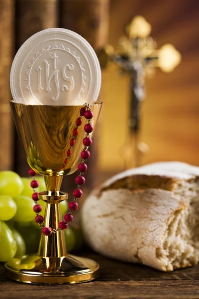 Cemaat, Eucharist sembolü kutsallığı — Stok fotoğraf