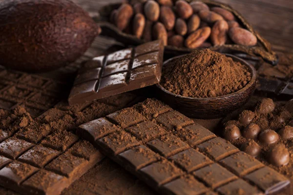 Postres de chocolate caseros —  Fotos de Stock