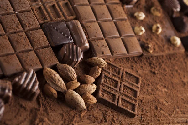 Domácí čokoládové zákusky — Stock fotografie