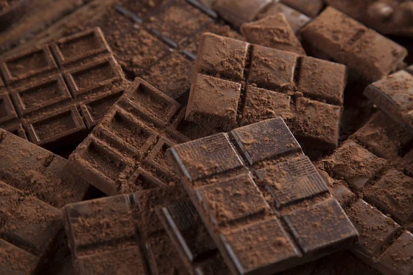 Postres de chocolate caseros — Foto de Stock