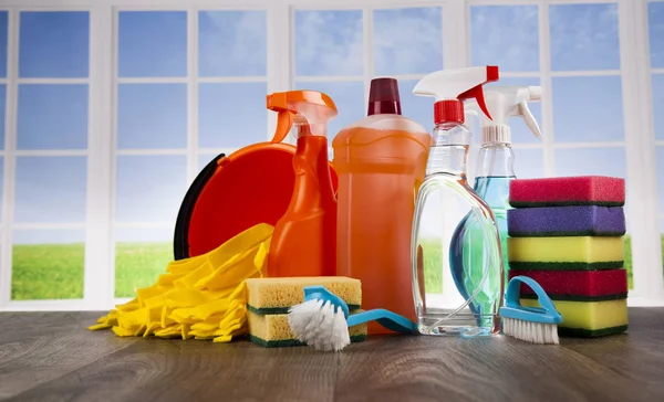 Variety of cleaning products — Stock Photo, Image