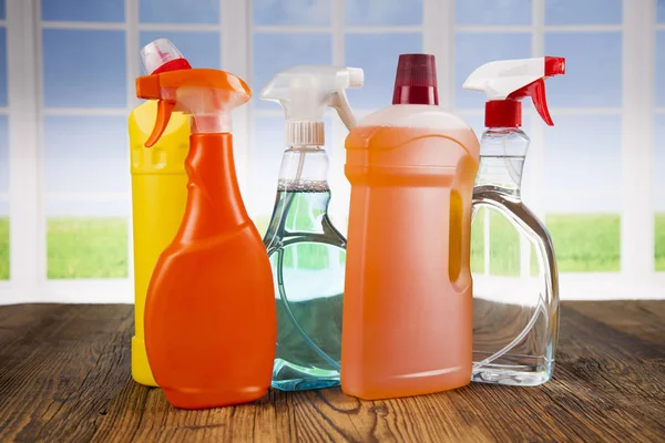 Different Cleaning supplies — Stock Photo, Image