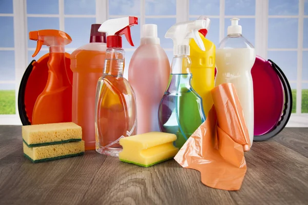 Variety of cleaning products — Stock Photo, Image