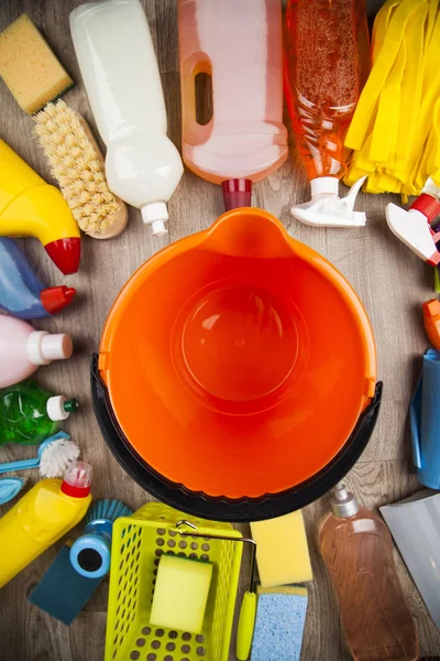 Assorted cleaning products — Stock Photo, Image