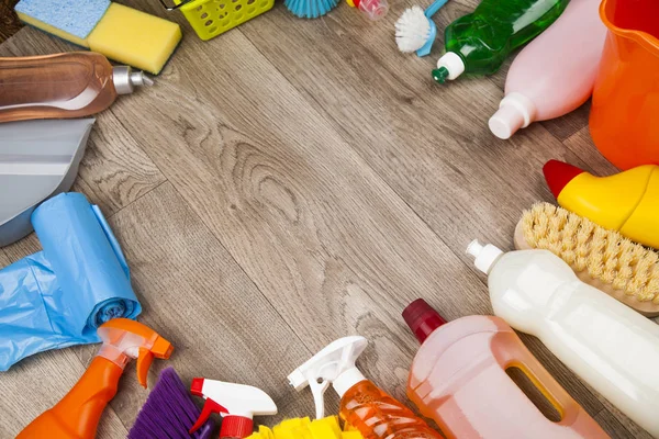 Variety of cleaning products — Stock Photo, Image