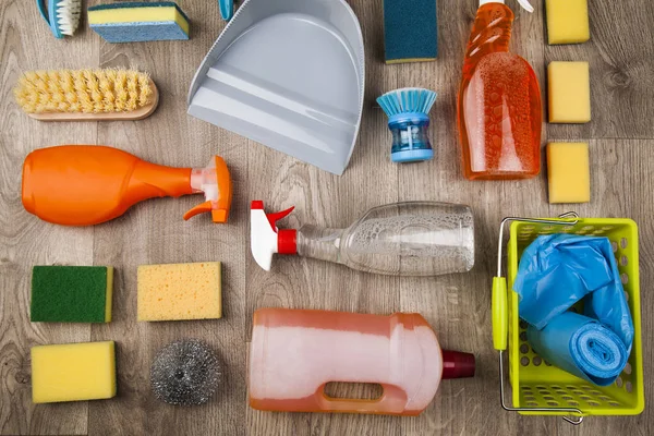 Variety of cleaning products — Stock Photo, Image