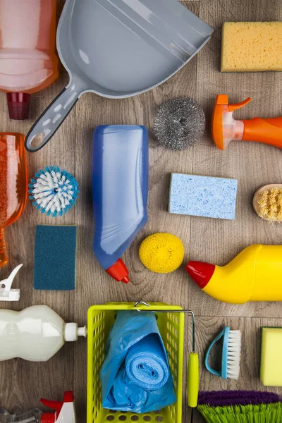 Çeşitli temizlik ürünleri — Stok fotoğraf