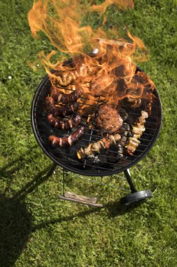 Çeşitli lezzetli ızgara, Barbekü  
