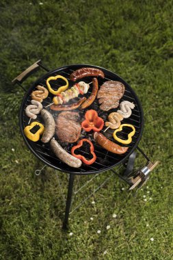 Çeşitli lezzetli ızgara, Barbekü  