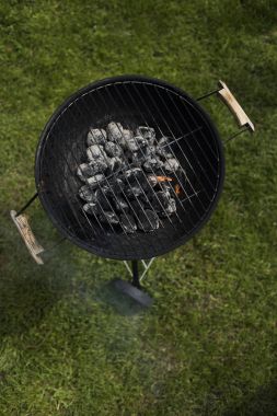 Arka plan ateş, ızgara