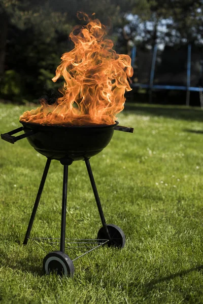 Arka plan ateş, ızgara