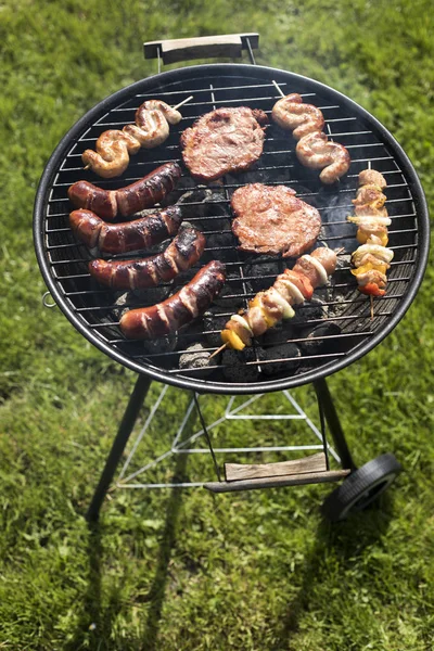 Diverse heerlijke gegrilde, barbecue — Stockfoto