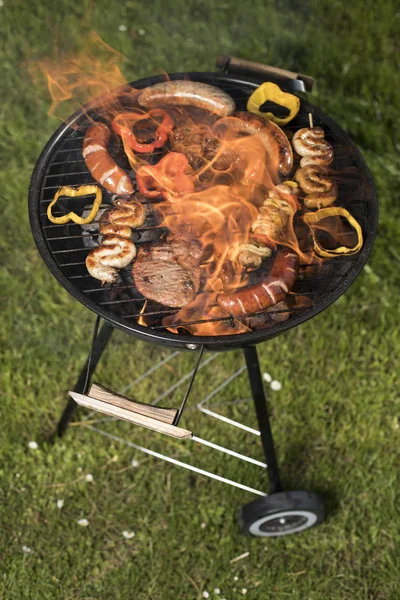 Diverse heerlijke gegrilde, barbecue — Stockfoto