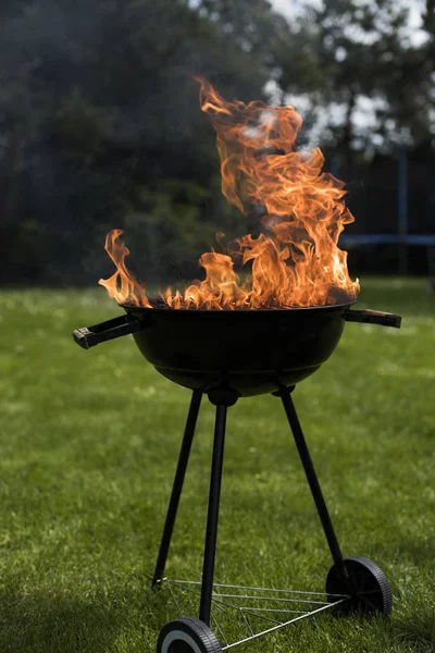 Arka plan ateş, ızgara