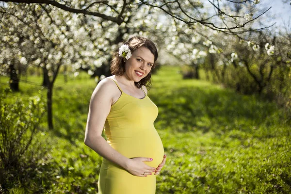 genç güzel bir hamile kadın 