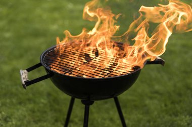 Fire background, grill clipart
