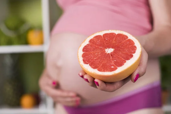 Egészséges étel, baba, terhesség koncepció — Stock Fotó