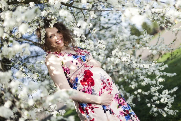 genç güzel bir hamile kadın 