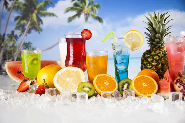 Variety of cold drinks — Stock Photo, Image