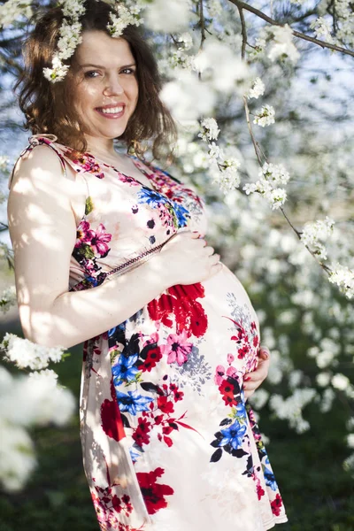 Güzel hamile kadın.