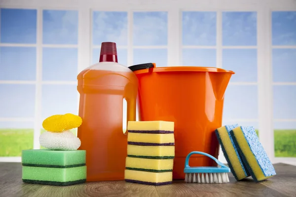 Assorted cleaning products — Stock Photo, Image