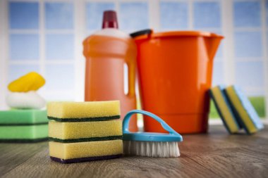 çeşitli temizlik ürünleri