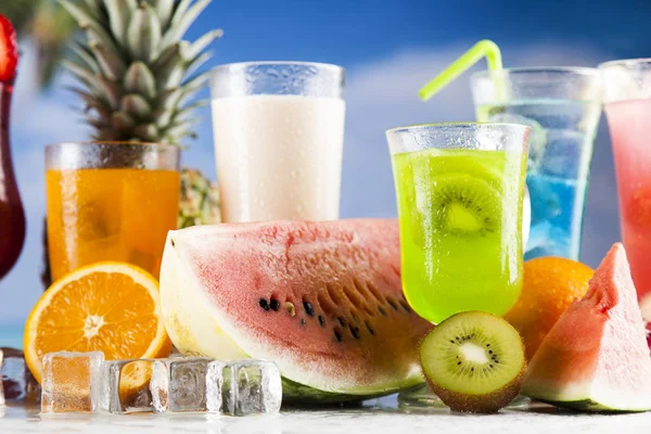 Variety of cold drinks — Stock Photo, Image