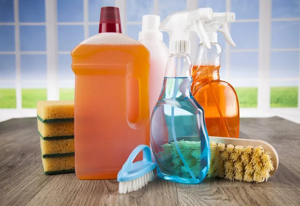 Assorted cleaning products — Stock Photo, Image