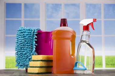 çeşitli temizlik ürünleri
