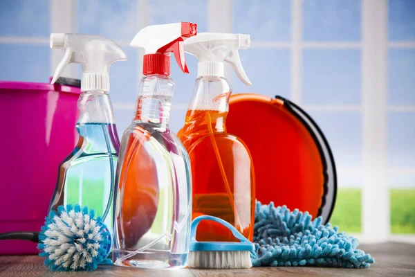 Assorted cleaning products — Stock Photo, Image