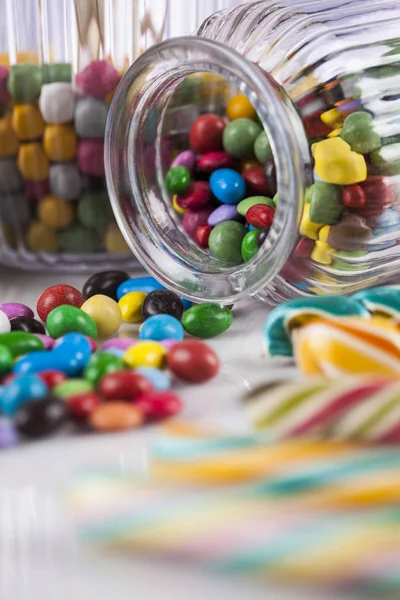 Şekerler çeşitli renk 