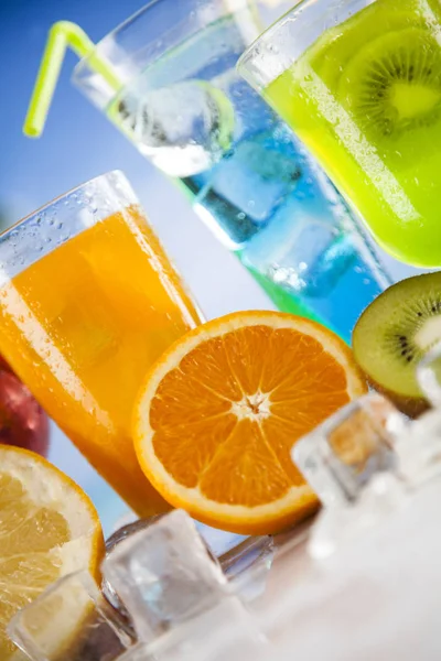 Tropical cocktails set — Stock Photo, Image