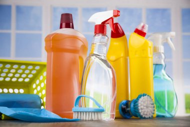 çeşitli temizlik ürünleri