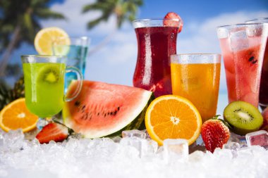 Tropik kokteyller seti