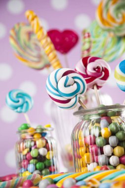 karışık renkli tatlılar 