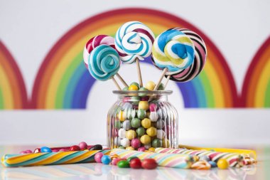 karışık renkli tatlılar 