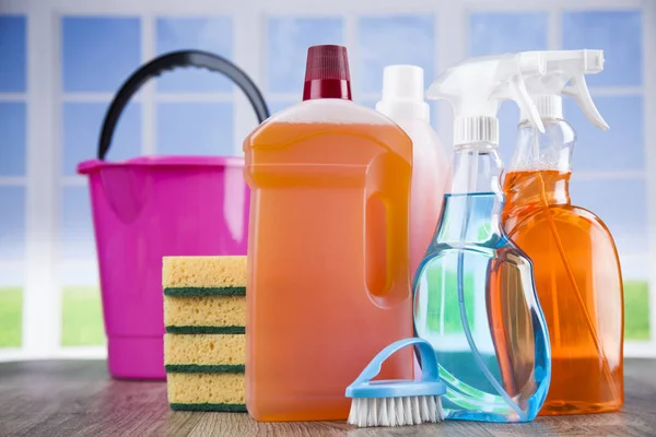 Assorted cleaning products — Stock Photo, Image