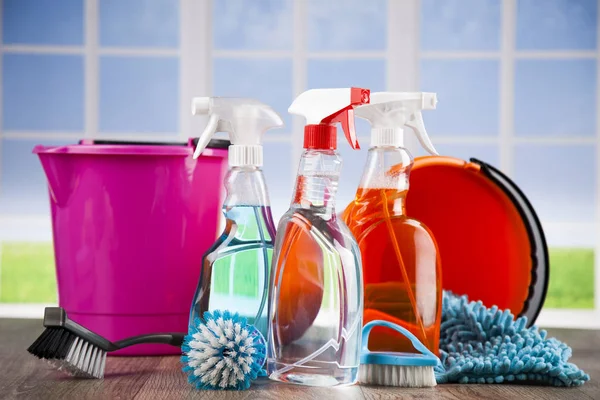 Assorted cleaning products — Stock Photo, Image