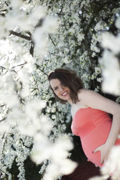 Güzel hamile kadın. 