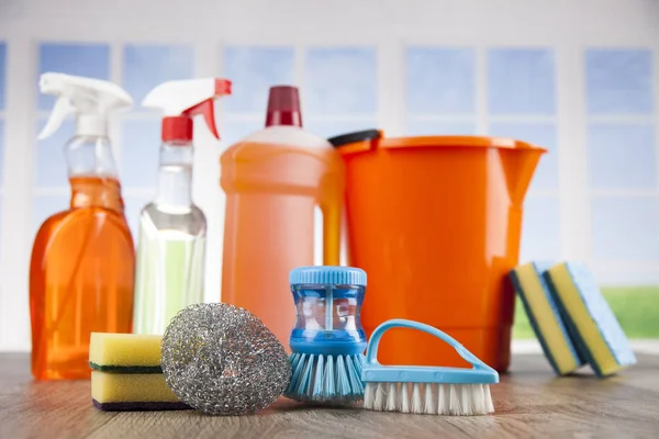 Assorted cleaning products — Stock Photo, Image