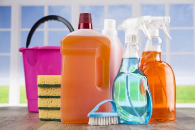 çeşitli temizlik ürünleri