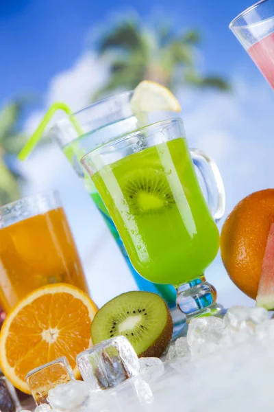 Tropiska drinkar set — Stockfoto