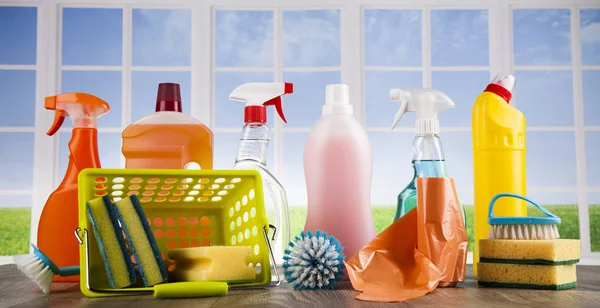 çeşitli temizlik ürünleri