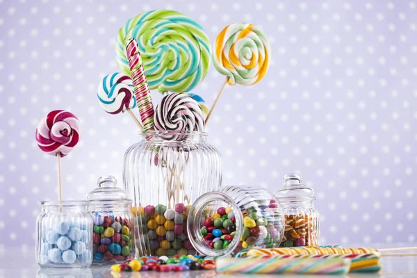 Şekerler çeşitli renk 