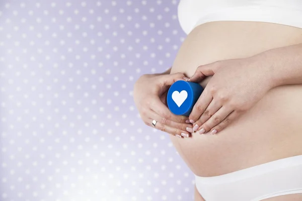 Beautiful Pregnant Woman belly — Stock Photo, Image