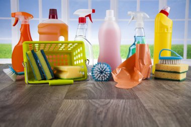çeşitli temizlik ürünleri