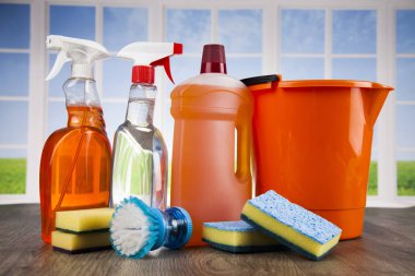 çeşitli temizlik ürünleri