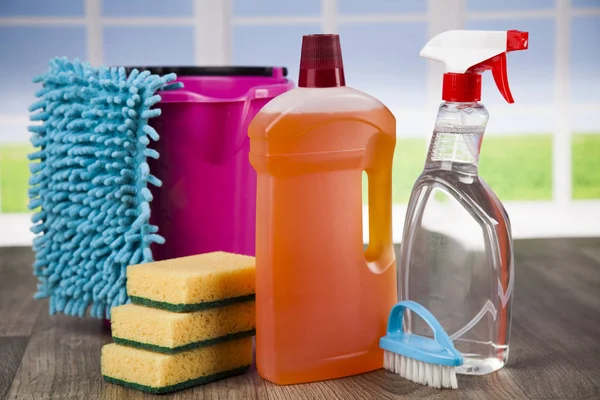 Ανάμικτες προϊόντων καθαρισμού — Φωτογραφία Αρχείου