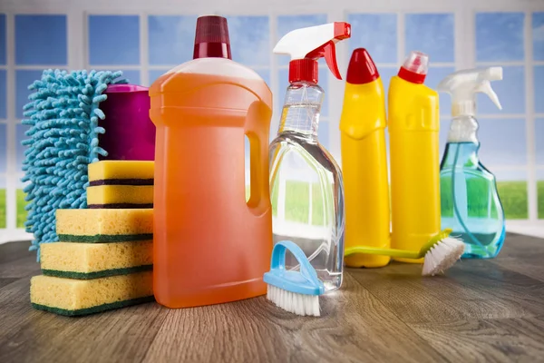 Assorted cleaning products — Stock Photo, Image